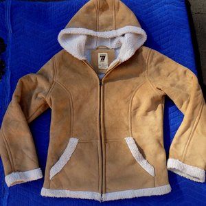 Seventy Seven Hooded Sherpa Jacket - Size M